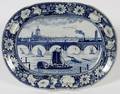 STAFFORDSHIRE HISTORICAL BLUE TRANSFER PLATTER