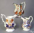 Unusual Gaudy Welsh deep paneled pitcher