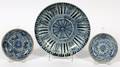 CHINESE PORCELAIN BLUE  WHITE PLATES THREE