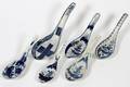 CHINESE BLUE  WHITE PORCELAIN SPOONS SIX