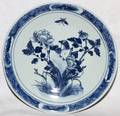 JAPANESE BLUE  WHITE PORCELAIN PLATE