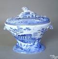 Spode blue and white soft boiled egg warmer