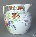 Large creamware jug