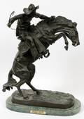 AFTER FREDERIC REMINGTON BRONZE SCULPTURE