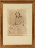 MYRON BARLOW ETCHING