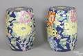 Pair of contemporary Chinese porcelain garden seats