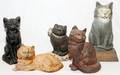 CAST IRON CAT FIGURE DOORSTOPS 5 PCS
