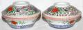 CHINESE PORCELAIN COVERED BOWLS PAIR