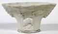 CHINESE BLANC DE CHINE PORCELAIN LIBATION CUP