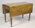 Pennsylvania Sheraton walnut dining table