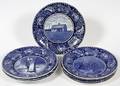 ROWLAND  MARSELLUS HISTORICAL BLUE TRANSFER PLATES