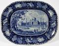 STAFFORDSHIRE HISTORICAL BLUE TRANSFER PLATTER 19TH
