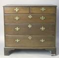 English oak chest of drawers