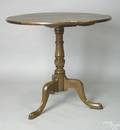 English Queen Anne oak tea table