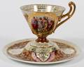 ROYAL VIENNA PORCELAIN CUP  SAUCER
