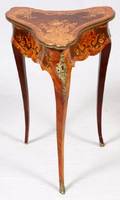 LOUIS XV MARQUETRY INLAID SIDE TABLE
