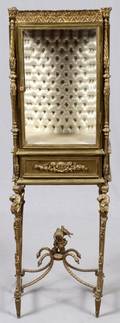 FRENCH GILT BRONZE VITRINE