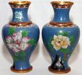 CHINESE CLOISONN VASES PAIR