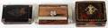 FRENCH FAUX TORTOISE ROSEWOOD BOXES 19TH C THREE3