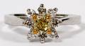040CT NATURAL FANCY YELLOW DIAMOND LADYS RING