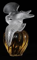 LALIQUE CLEAR  FROSTED GLASS PERFUME FACTICE