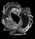 LALIQUE MOLDED  FROSTED GLASS SCULPTURE