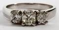 108CT DIAMOND  14KT GOLD LADYS RING SIZE 65