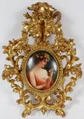 GERMAN PORTRAIT PLAQUE AFTER WAGNERS MARGUERITE