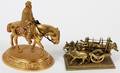 GILT BRONZE  METAL FIGURES TWO