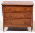 FRENCH DIRECTOIRE STYLE WALNUT MINIATURE CHEST