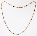 ITALIAN 14KT YELLOW GOLD  GEMSTONE NECKLACE