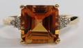 14KT YELLOW GOLD  TOURMALINE RING SIZE 7