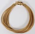 14KT YELLOW GOLD 8 STRAND BRACELET