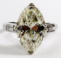 587 CT MARQUISE CUT DIAMOND GIA PLATINUM RING