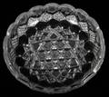 CUT  ETCHED GLASS BOWL EARLY 20TH C