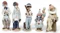 LLADRO PORCELAIN FIGURES 5 PCS