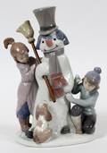 LLADRO PORCELAIN SNOWMAN