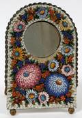 ITALIAN MICROMOSAIC EASEL BACK PICTURE FRAME