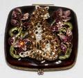 JAY STRONGWATER ENAMELED  JEWELED COMPACT