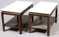 PAUL FRANKL MID CENTURY MODERN END TABLES PAIR