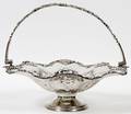 J SHERWOOD SONS ELECTROPLATE SILVER BASKET 19TH C