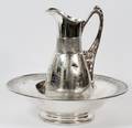 REED  BARTON SILVERPLATE WATER PITCHER  BASIN