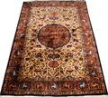 EMBOSSED SILK ORIENTAL RUG