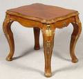PARCEL GILT WALNUT SIDE TABLE 20TH C