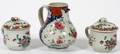 LOWESTOFT PORCELAIN POTS DE CRME  PITCHER 18TH C