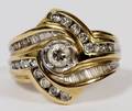 14KT YELLOW GOLD  DIAMOND RING