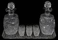 VINTAGE CUT CRYSTAL LIQUEUR SET NINE PIECES