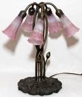 ART NOUVEAU STYLE FIVELIGHT LILY LAMP