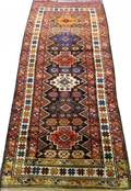 NORTHWEST PERSIAN HAND WOVEN RUNNER C 1890