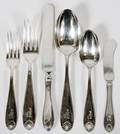 R WILLIAMS SILVER CO STERLING FLATWARE SET 38 PCS